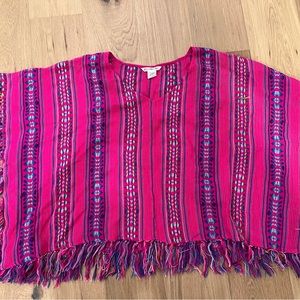 Billabong pink multicolored BRIGHT beach coverup.